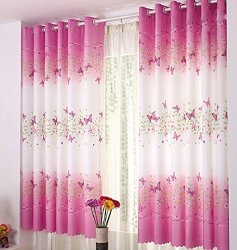 Butterfly Calico Finished Product Cloth Window Screens Curtain Kesee