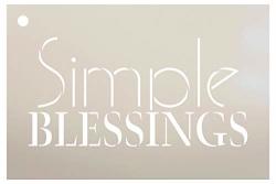 Studio R 12 Simple Blessings Stencil By Reusable Mylar Template