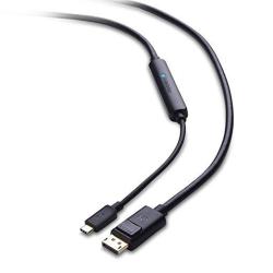 Cable Matters USB C To Displayport Cable Usb-c To Displayport Cable USB C To Dp Cable Supporting 4K 60HZ Black 6 Feet - Thunderbolt 3 Port Compati