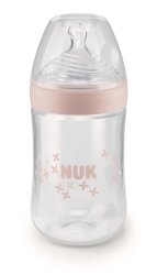 Nuk - Nature Sense 260ML Bottle - Medium Size 1 - Pink
