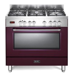 Elba 90cm Gas Electric Cooker in Red