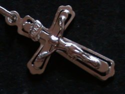 Solid Sterling Silver Crucifix Pendant