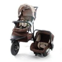 Chelino 3 Position Travel System With Car Seat in Checker