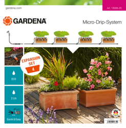 Gardena - Micro-drip-system - 4 Planter Box Extension Set