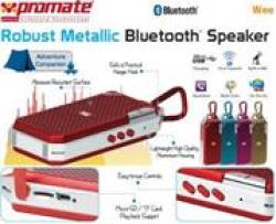 Promate Wee Robust Metallic Bluetooth Speaker - Gold Retail Box 1 Year Warranty