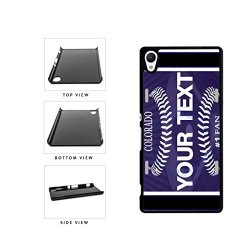 Bleureign Tm Personalized Custom Name Baseball Colorado License Plate Plastic Phone Case Back Cover For Sony Xperia Z4
