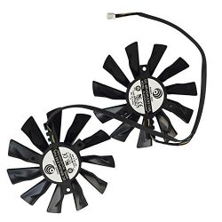Tebuyus Replacement Video Card Cooling Fan For R6850 R6870 R6790 460GTX 560GTX 570GTX 580GTX Graphics Card Fan PLD08010S12HH 12V 0.35A 75mm 4Pin 