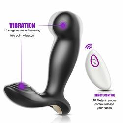 Male Vibrating Pr State Massager With 10 Speed Vibration For Men Wireless Remote Control Pleasure