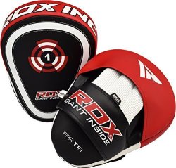 Rdx Boxing Target Focus Mitts Hook & Jab Punching Pads Mma Thai Training Strike Kick Shield