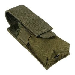 Nylon Single Mag Pouch Insert Flashlight Combo Clip Carrier For Duty Belt Hunting