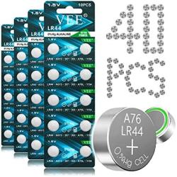 Veeeddy LR44 Batteries A76 AG13 L1154F L1154 357A 1.5V Alkaline Button Cell  Battery 40PCS Prices, Shop Deals Online