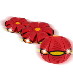 Transformable Flat Ball Disc With Light Red