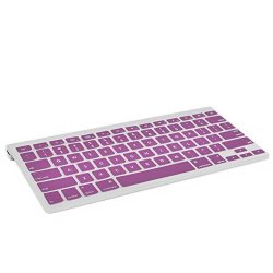 Topcase Silicone Cover Skin For Apple Wireless Keyboard With Topcase Mouse Pad Apple Wireless Keyboard Purple Not For Apple Magic Keyboard