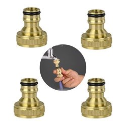 Surging Waves Bravewind 4 Pack Brass Garden Hose Tap Connector 1 2 Inch And 3 4 Inch 2 In 1 Female Threaded Faucet Adapter Universal Pipe Fitting Adapter Prices Shop Deals Online Pricecheck