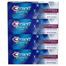 Crest 3D White Luxe Glamorous White Toothpaste 3.5 Oz 4-PACK