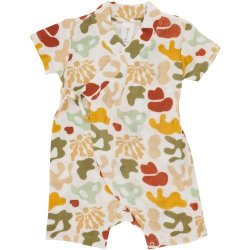 Made 4 Baby Unisex All Over Print Wrap Romper 6-12M