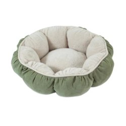 CAT Petmate Aspen Pet Puffy Round Bed - Copen Blue