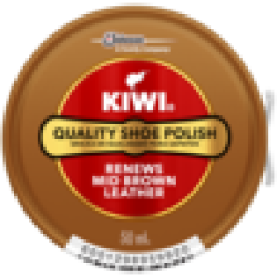 Mid Brown Leather Shoe Polish 50ML