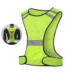High Visibility Safety Vest With Reflector Strips Safety Reflective Running Vest LED Vest