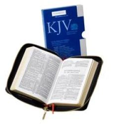 Kjv Pocket Reference Bible Black French Morocco Leather With Zip Fastener Red-letter Text KJ243:XRZ Black French Morocco Leather With Zip Fastener Leather Fine Binding