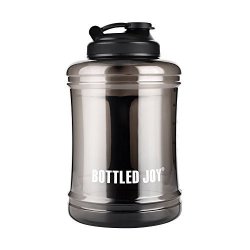 Bottled Joy 2.5L Large Capacity Water Bottle With Handle Bpa Free Reusable Sports Drinking Jug Container 85OZ 2500ML Black