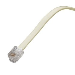 Amertac - Zenith TL1007A TL1007A 7 Ft 6 Wire Line Cord Almond Landline Telephone Accessory
