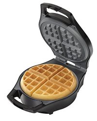 Hamilton Beach Belgian Waffle Maker Mess Free With Adjustable Browning 26042