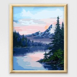 Adult Paint By Numbers With Frame - Great Smoky Mountains