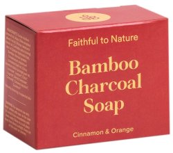Faithful To Nature Bamboo Charcoal Soap Cinnamon & Orange