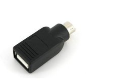 Tgom PS2 To USB Port Converter Adapter For PC Keyboard Mouse Mice Male To Female Black