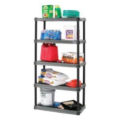 5 Shelf 18X36IN- Grey Ideal For Cleaning Products Grill Accessories Tools And Other Items