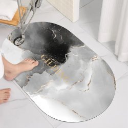Water Absorbant Bath Mat - Gilding - Oval