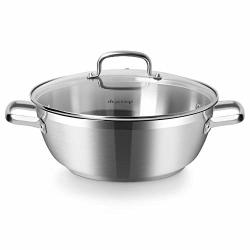 Duxtop 1.6 Qt Saucepan with Lid, Whole-Clad Tri-Ply Stainless Steel Sauce  Pan, Kitchen Induction Cookware - The Secura