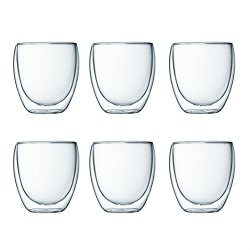 Bodum Pavina Double Wall Small Glass 8-OUNCE Pay 4 Get 6 Bonus Pack