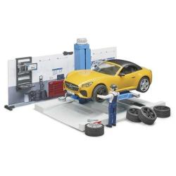 Bruder Toys Bruder World Car Service Workshop