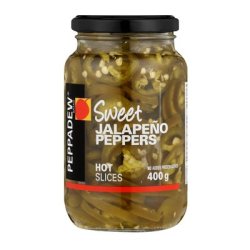 Sweet Jalapeno Peppers Hot Slices 400G
