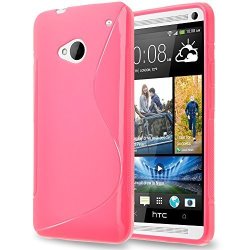 Htc One M7 Case Townshop Hot Pink Soft Tpu Skin S Line Design Cover For Htc One M7