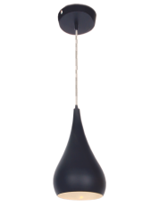 Bright Star Lighting - Metal Pendant With Colourful Dome - Black
