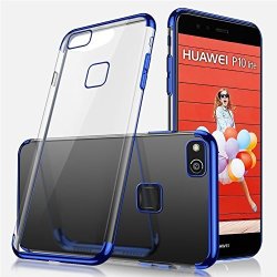 Huawei P10 Lite Case Huawei P10 Lite Clear Case Ikasus Ultra-thin Crystal Clear Shock Absorption Electroplating Transparent Bumper Silicone Gel Rubber Soft Tpu Cover