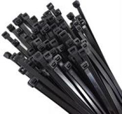 Noble Cable Ties 7.25MM X 400MM 100 Pack-black -ideal For Use In A Variety Of Applications Where Fastening Or Servicing replacement Is Required Quick Simple