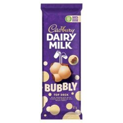 Cadbury Dairy Milk Bubbly Top Deck 87G