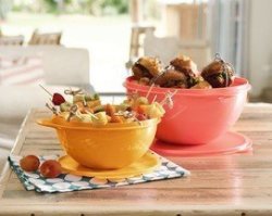 Tupperware "thats A Bowl' 7L Half Price Available In Pink Or Yellow Or Peach