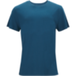 Mens Blue Crew Neck T-Shirt S-xxl