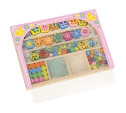 Wooden Beads Arts & Crafts Jewellery Set - In The Garden: 101+ Pieces