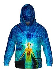 Yizzam- Edm Lost In Music Light -allover Print - Mens Hoodie Sweater-large