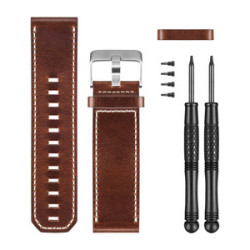 Garmin Leather Watch Band for Fenix 3 in Brown