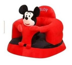 Phronex Baby Sofa Sit Support Cushion Cute Cartoon Animal Baby Seats For Sitting Up Red