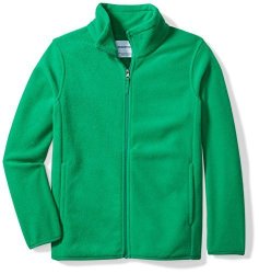 Amazon Essentials Big Boys' Full-zip Polar Fleece Jacket Kelly Green Large