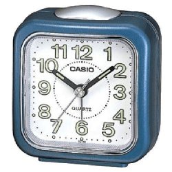 Casio TQ-142-2 Table Top Travel With Light Alarm Clock Blue