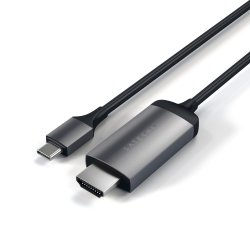 Satechi Aluminum Type-c HDMI Cable 4K 60HZ - Compatible With 2016 2017 2018 Macbook Pro 2018 Macbook Air 2018 Ipad Pro 2015 2016 2017 Macbook Micr